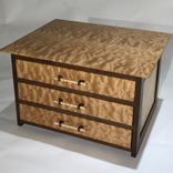 Quilted Maple And Claro Walnut Chest Of Drawers 1 small