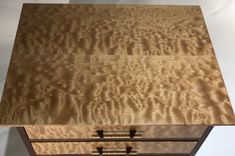 Quilted Maple And Claro Walnut Chest Of Drawers 5 small