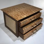 Quilted Maple And Claro Walnut Chest Of Drawers 4 small
