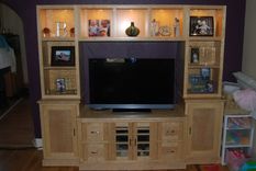 Birdseye & Curly Maple Entertainment Center 1 small