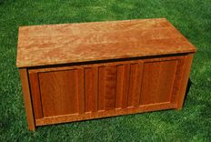 Craftsman Style Curly Cherry Blanket Chest 1 small