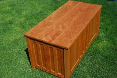 Craftsman Style Curly Cherry Blanket Chest 2 small