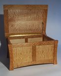 Quilted Maple Wedding Box Or Mini-Chest 3 small