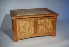 Quilted Maple Wedding Box Or Mini-Chest 1 small
