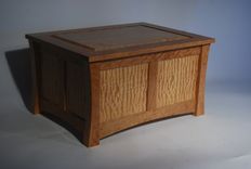 Quilted Maple Wedding Box Or Mini-Chest 4 small