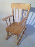 Kids Rocking Chair In Curly Maple 3 small