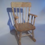 Kids Rocking Chair In Curly Maple 4 small