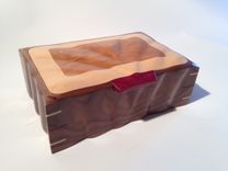 Sculpted Keepsake Box In Walnut, Maple & Cherry 2 small