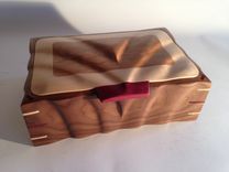 Sculpted Keepsake Box In Walnut, Maple & Cherry 3 small