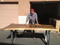 Live Edge English Walnut Dining Table 1 small