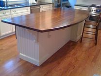 Antique, Reclaimed Southern Yellow Pine Wood Island Top 2 small