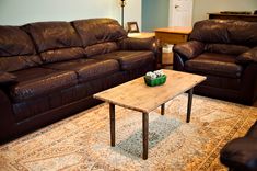 Reclaimed Wood Mid-Century Modern Coffee Table 2 small