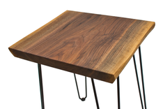 Walnut End Table, Wood Accent Table, Live Edge Side Table, Rustic End Table, Modern End Table 6 small