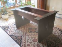 Live Edge Bubinga Slab Kitchen Table 3 small