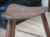 3 Legged Stool With Carved Seat 2 small