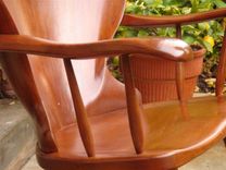 Carved Shell Back Rocking Chair 2 small