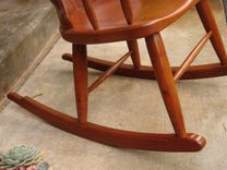 Carved Shell Back Rocking Chair 3 small