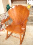 Carved Shell Back Rocking Chair 4 small