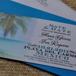 Design Fee - Boarding Pass Invitation Or Save The Date (Tropical Destination Wedding Beach Design) 2 small
