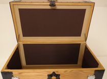 Oak Steamer Trunk, Dome Top Trunk, Blanket Chest, Storage Chest, Antique Trunk 6 small