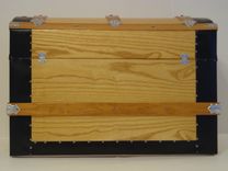 Ash Steamer Trunk, Dome Top Trunk, Blanket Chest, Storage Chest, Antique Trunk 1 small