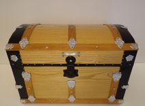 Ash Steamer Trunk, Dome Top Trunk, Blanket Chest, Storage Chest, Antique Trunk 6 small
