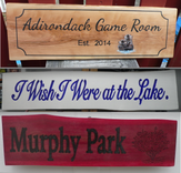 Wooden Signs, Wooden Plaques, Wedding Signs, Family Name Sign, Business Logo On Wood, Painted Sign 1 small
