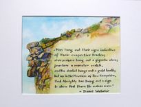 Custom Made For Ashley C. Watercolor Painting With Quote By Hand Lettering 1 small