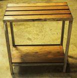 Industrial Side Table - Oak Pallet Top 2 small