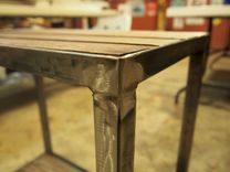 Industrial Side Table - Oak Pallet Top 4 small