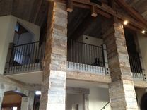 Rustic Forged Handrail With Wood Posts 2 small