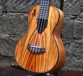 Custom Tenor Ukulele By Pinol Guitars And Ukuleles W/T Tigerwood Rosewood & Ebony W/T Thigh-Rest 3 small