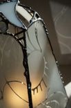 Pyramidal Etched Glass Lamp 4 small