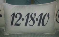 Set Of 2, Mr. And Mrs. Pillows In New Special Embroidery Block Font 5 small