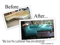 Custom Sized Cushion/Core Sets Or Covers 3 small