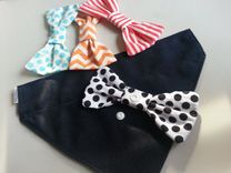5 Piece K-9 Bow Tie Bandana Set 3 small