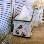 Tissue Box Cover French Country Decor Vintage Song Bird Decor 2 small