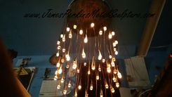 Hand Forged Bronze Chandelier 4 small
