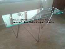Stainless Steel Hairpin / Metal Sculpture Base / Modern Geometric Designs 5 small