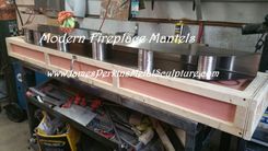 Modern Stainless Steel Fireplace Mantels 3 small