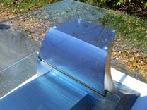 Jazz Series Media Stand / Metal Sculpture Table / With Embedded Glass 3 small
