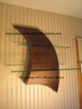 Metal Wall Art / Curves Decor / Steel Shelf Sculpture 2 small