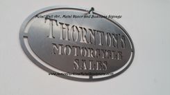 Metal Wall Art / Metal Decor And Business Signage / Logo Art 4 small