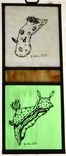 Painted Stained Glass Panels 2 small