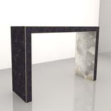 Black And Silver/Gold Mica Console In The Style Of Jean Michel 1 small
