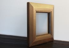 Mahogany Beveled Mirror/ Picture Frame 1 small