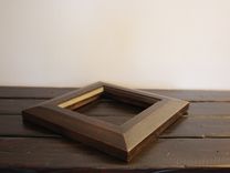 Mahogany Beveled Mirror/ Picture Frame 4 small