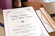 Scripty Elegant Wedding Invitation Suite 2 small