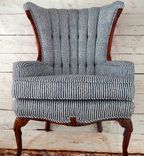 Indigo And White Fanback Chair 2 small