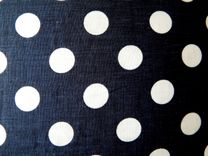 Linen Navy/White Polka Dot Pillow 3 small
